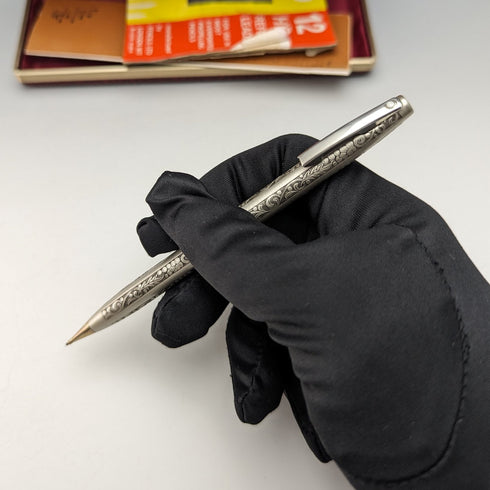 American Vintage Schafer Sterling Silver Propelled Pencil with Refill and Case